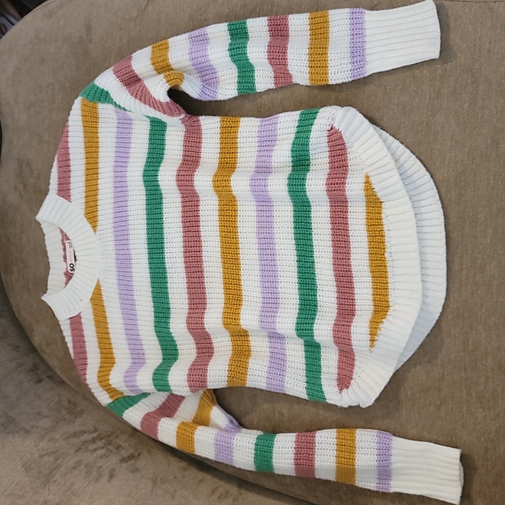 Striped Knit Sweater